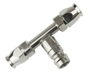 Proflow PFEAC110-10CP Hose End Air Conditioning 304 Stainless Straight Inline Charge Port -10 Chrome