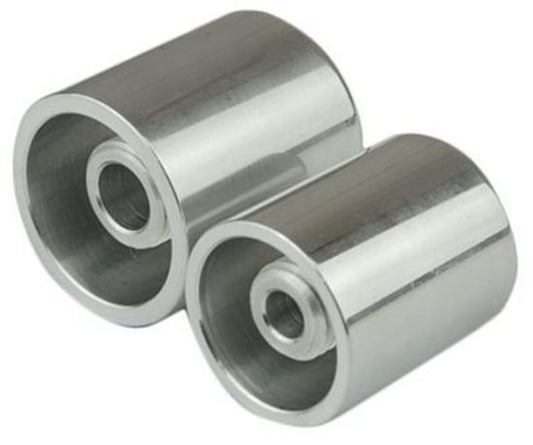 Proflow PFEAC119-01 Hose End Air Conditioning 304 Stainless Chrome Charge Port Cap Small