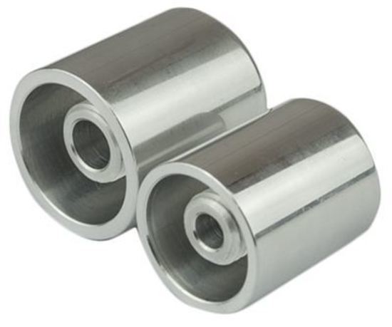 Proflow PFEAC119-02 Hose End Air Conditioning 304 Stainless Chrome Charge Port Cap Large
