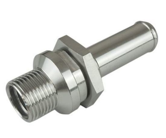 Proflow PFEAC120-08 Hose End Air Conditioning 304 Stainless Conversion Adaptor -08AN to 5/8" Barb