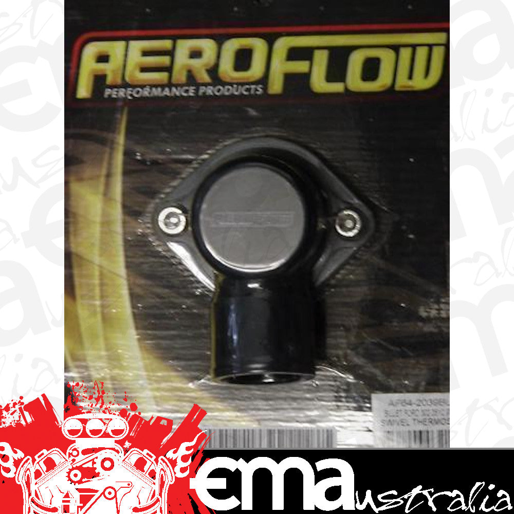 Aeroflow AF64-2039BLK Billet Thermostat Housing Black 90 Deg suits 302 351C