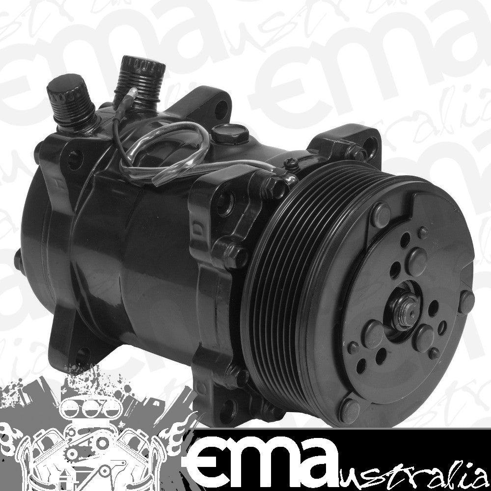 Proflow PFEACCOMP1BK Air Conditioning Compressor Sanden 508 Aluminium Black Serpentine Pulley Each