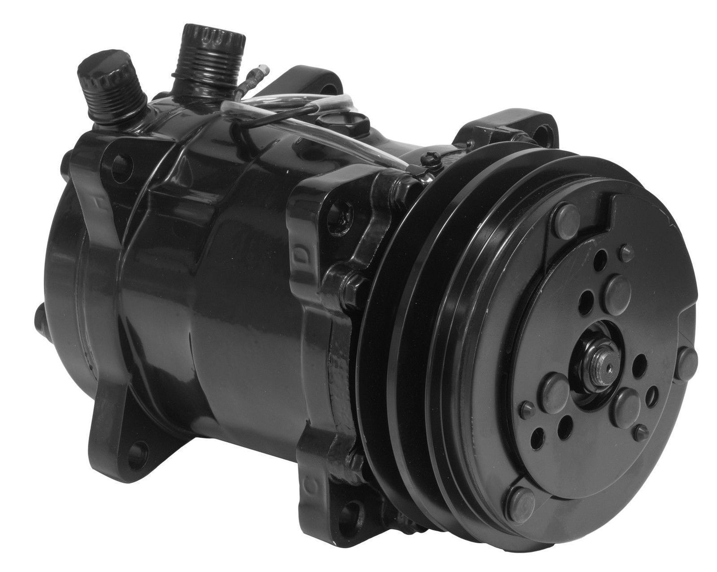 Proflow PFEACCOMP2BK Air Conditioning Compressor Sanden 508 Aluminium Black V Pulley Each