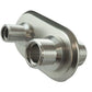 Proflow PFEACWP101 Firewall Bulkhead Aluminium 2 Port #6 #10 Inline Polished