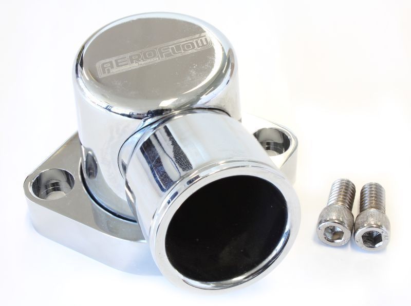 Aeroflow AF64-2039C Billet Thermostat Housing Chrome 90 Deg suits 302 351C