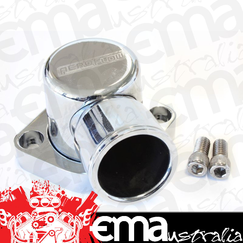 Aeroflow AF64-2039C Billet Thermostat Housing Chrome 90 Deg suits 302 351C