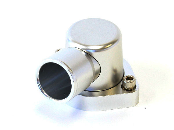Aeroflow AF64-2039S Billet Thermostat Housing Silver 90 Deg suits 302 351C