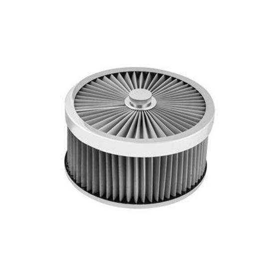 Proflow PFEAF-230102S Air Filter Assembly Flow Top Round Stainless Steel 9" x 4" suit 5-1/8" Flat Base
