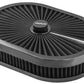 Proflow PFEAF-300051B Air Filter Assembly Flow Top Oval Black 12" x 9" x 2" suit 5-1/8" Flat Base