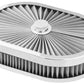 Proflow PFEAF-300051S Air Filter Assembly Flow Top Oval Stainless Steel 12" x 9" x 2" suit 5-1/8" Flat Base
