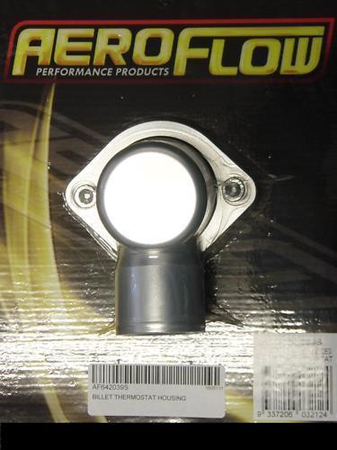 Aeroflow AF64-2039S Billet Thermostat Housing Silver 90 Deg suits 302 351C