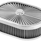 Proflow PFEAF-300076S Air Filter Assembly Flow Top Oval Stainless Steel 12" x 9" x 3" suit 5-1/8" Flat Base