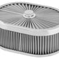 Proflow PFEAF-300102S Air Filter Assembly Flow Top Oval Stainless Steel 12" x 9" x 4" suit 5-1/8" Flat Base