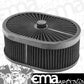 Proflow PFEAF-300127B Air Filter Assembly Flow Top Oval Black 12" x 9" x 5" suit 5-1/8" Flat Base