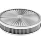 Proflow PFEAF-350051S Air Filter Assembly Flow Top Round Stainless Steel 14" x 2" suit 5-1/8" Neck Recessed Base