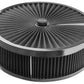 Proflow PFEAF-350102B Air Filter Assembly Flow Top Round Black 14" x 4" suit 5-1/8" Neck Recessed Base