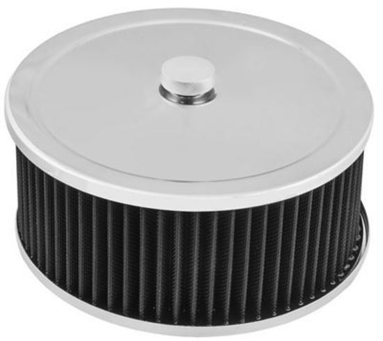 Proflow PFEAF-6230102B Air Filter Assembly Round 9" x 4" Chrome