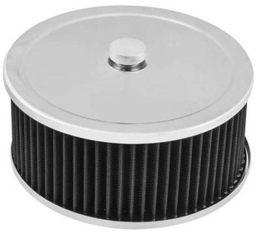 Proflow PFEAF-6230102B Air Filter Assembly Round 9" x 4" Chrome