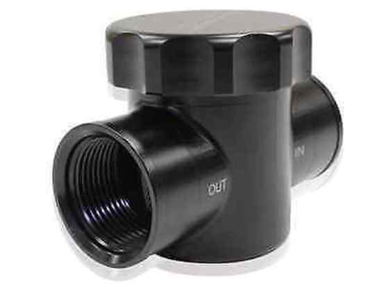 Aeroflow AF64-2043 Billet Radiator Filter Black Fit to Radiator Hose Hoses Aeroflow 64-2043