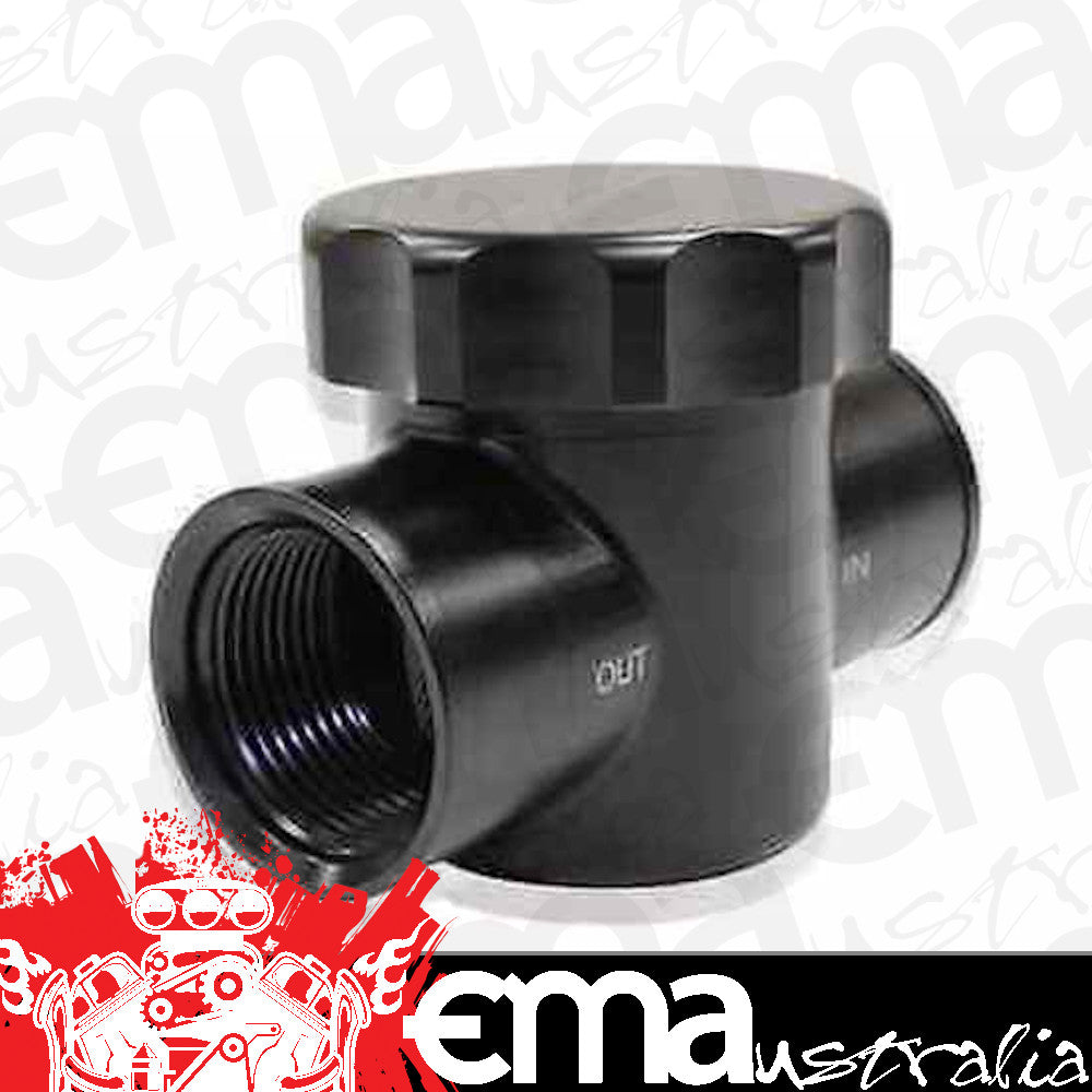 Aeroflow AF64-2043 Billet Radiator Filter Black Fit to Radiator Hose Hoses Aeroflow 64-2043