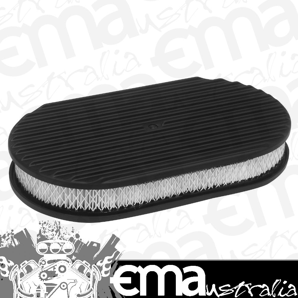 Proflow PFEAF48050 Air Filter Assembly Black Fins Oval 15x2x8"