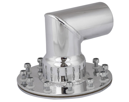 Proflow PFEAFCA004P PFEFCA004P REMOTE 90 DEGREE FUEL CELL FILLER NECK 2" POLISHED