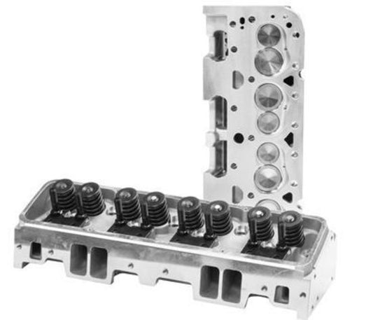Proflow PFEAHC18064SP Cylinder Heads AirMax 180 Aluminium Assembled 64cc Chamber Straight Plug 180cc Intake Runner SB For Chevrolet Pair
