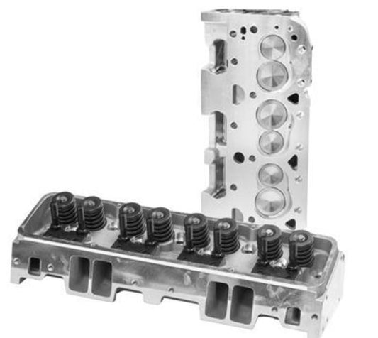 Proflow PFEAHC20072SP Cylinder Heads AirMax 200 535HP Aluminium Assembled 72cc Chamber Straight Plug 200cc Intake Runner SB For Chevrolet Pair