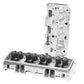 Proflow PFEAHC520064AP Cylinder Heads AirMax 200 535HP Aluminium Assembled 64cc Chamber Angle Plug 200cc Intake Runner SB For Chevrolet Pair