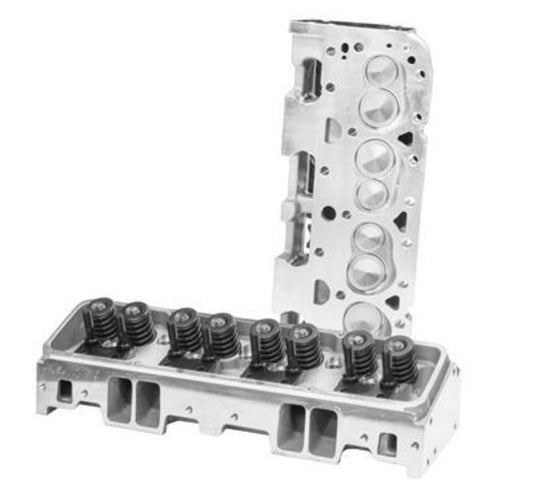 Proflow PFEAHC520064AP Cylinder Heads AirMax 200 535HP Aluminium Assembled 64cc Chamber Angle Plug 200cc Intake Runner SB For Chevrolet Pair