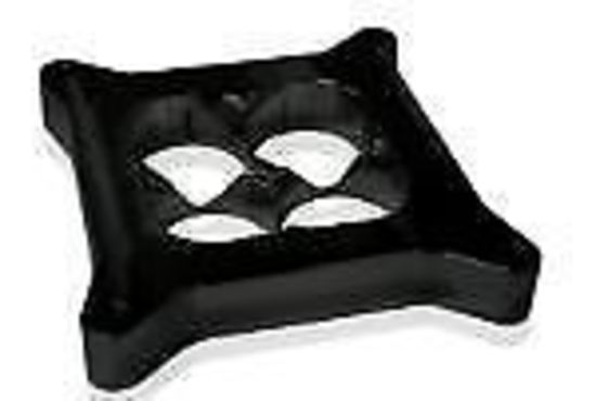 Aeroflow AF64-2044BLK Velocity Carb Spacer 4150 1" Black Bolton Horsepower Square