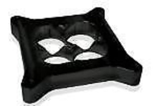 Aeroflow AF64-2044BLK Velocity Carb Spacer 4150 1" Black Bolton Horsepower Square