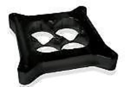Aeroflow AF64-2044BLK Velocity Carb Spacer 4150 1" Black Bolton Horsepower Square