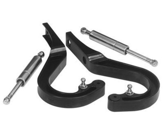 Proflow PFEBHGM05BK Boot Hinge Kit Billet Aluminium Chev Camaro 67-69 Black