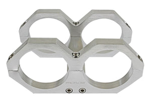 Proflow PFEBOSBILDUALS Fuel Pump Dual Mount Billet Aluminium 044 Bosch Bracket Silver
