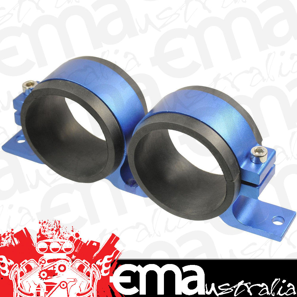 Proflow PFEBOSDUALBKTBL Fuel Pump Dual Mount Dual Bosch 044 Bracket Blue