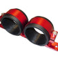 Proflow PFEBOSDUALBKTRD Fuel Pump Dual Mount Dual Bosch 044 Bracket Red