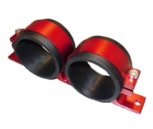 Proflow PFEBOSDUALBKTRD Fuel Pump Dual Mount Dual Bosch 044 Bracket Red