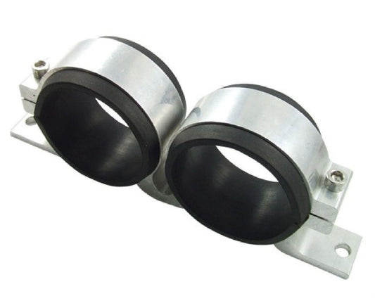 Proflow PFEBPSDUALBKTSIL PFEBOSDUALBKTSIL DUAL BOSCH 044 FUEL PUMP BRACKET - SILVER