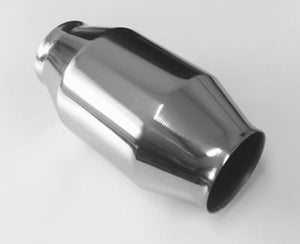 Proflow PFECAT25100 Catalytic Converter Universal Stainless Steel Polished 100 Cell 2.5" x 200mm Length