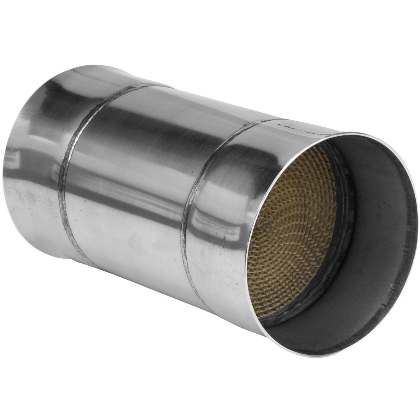 Proflow PFECAT40100 Catalytic Converter Universal Stainless Steel Polished 100 Cell 4.0" x 200mm Length
