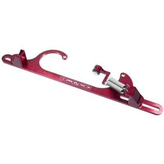 Proflow PFECB4150R Throttle Cable Bracket Billet Aluminium Red Anodised Holley 4150/4160 Each