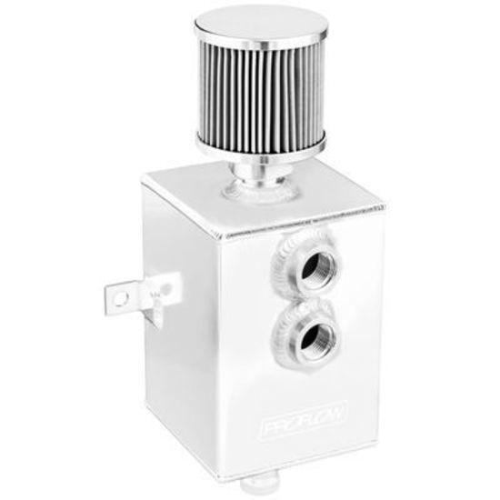 Proflow PFECC3-P Oil Breather 3 Lt Tank Catch Can Square Aluminium Polished Filtered Breather Universal Each