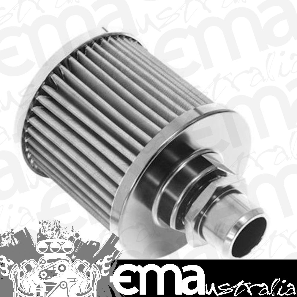 Proflow PFECCB-1 Oil Breather Filter Billet -12AN Valve Cover Polished