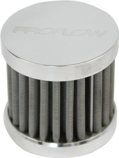 Proflow PFECCB-2 Oil Breather Filter Billet -06AN Female thread Polished