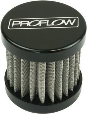 Proflow PFECCB-2BK Oil Breather Filter Billet -06AN Female thread Black