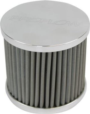 Proflow PFECCB-3 Oil Breather Filter Billet -08AN Female thread Polished