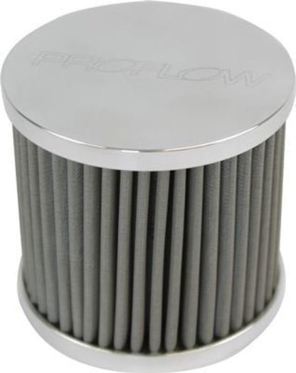 Proflow PFECCB-3 Oil Breather Filter Billet -08AN Female thread Polished
