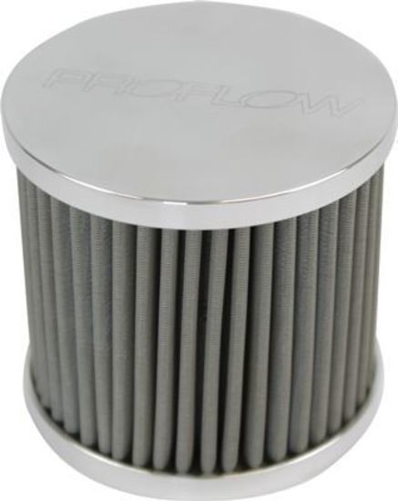 Proflow PFECCB-3 Oil Breather Filter Billet -08AN Female thread Polished
