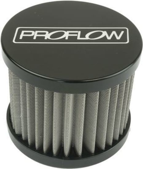 Proflow PFECCB-3BK Oil Breather Filter Billet -08AN Female thread Black